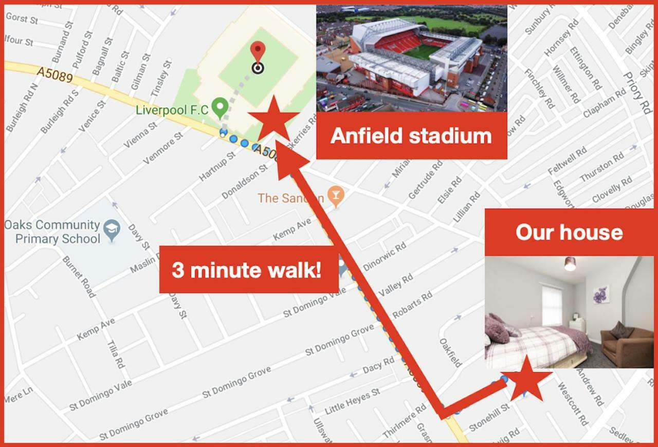 Cosy Anfield Guesthouse - Free Parking Liverpool Dış mekan fotoğraf
